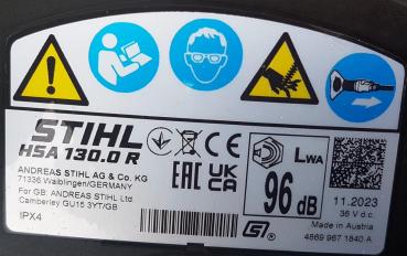 HSA 130 R aus 11/2023 mit AR 2000 L und AL 301