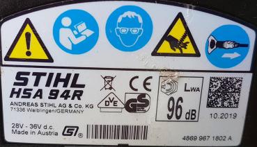 HSA 94 R inkl. AR 3000 + AL 301