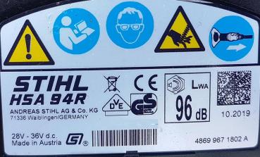 HSA 94 R 60 cm mit AP 500 S und AL 301 NEU + Tragesystem