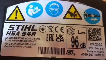 HSA 94 R aus 2022 ink. AR 2000 L + AL 500