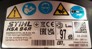 HSA 94 R 75 cm mit AP 500 S NEU und AL 301 NEU + Tragesystem NEU