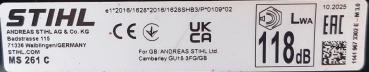 MS 261 C-M aus 10/2025