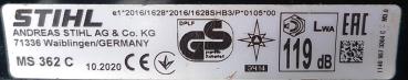 MS 362 C-M aus 10/2020