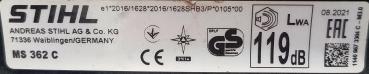 MS 362 C-M aus 08/2021