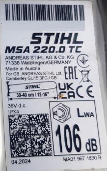 MSA 220 TC-O aus 2024 mit AP 500 S und AL 301 (Neu)
