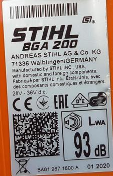 BGA 200 ohne Akku und Ladegerät