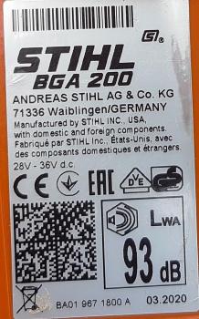 BGA 200 aus 2020 ohne Akku und Ladegerät