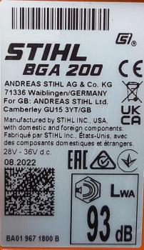 BGA 200 aus 08/2022