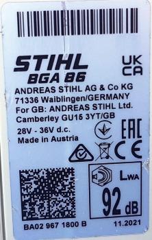 BGA 86 aus 11/2021 mit AP 500 S u. AL 301 (NEU)