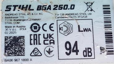 BGA 250 aus 02/2025 inkl. AP 500 S u. AL 301 (NEU)