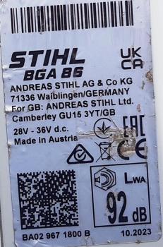 BGA 86 aus 10/2023 mit AP 500 S u. AL 301 (NEU)