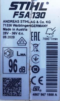 FSA 130 + AP 300 S + AL 301 (NEU) mit Doppelschultergurt und Akkutasche mit Anschlussleitung