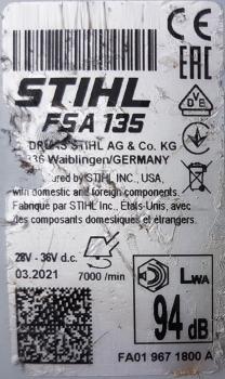FSA 135 aus 03/2021 mit AR 3000 L und AL 500