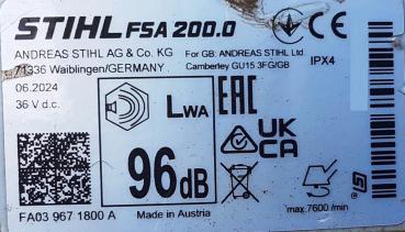 FSA 200 aus 06/2024 mit AR 2000 L u. AL 301
