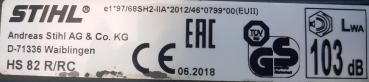 HS 82 R