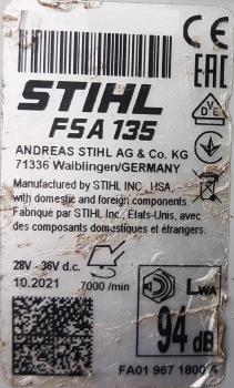 FSA 135 aus 10/2021 mit AR 3000 und AL 500