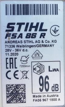 FSA 86 R aus 10/2020 inkl. AP 200 S und AL 301