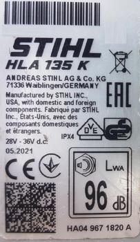 HLA 135 K aus 05/2021 mit AR 2000 L und AL 301