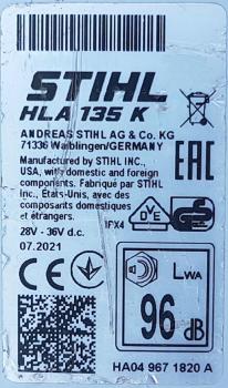 HLA 135 K aus 07/2021 mit AR 2000 L und AL500