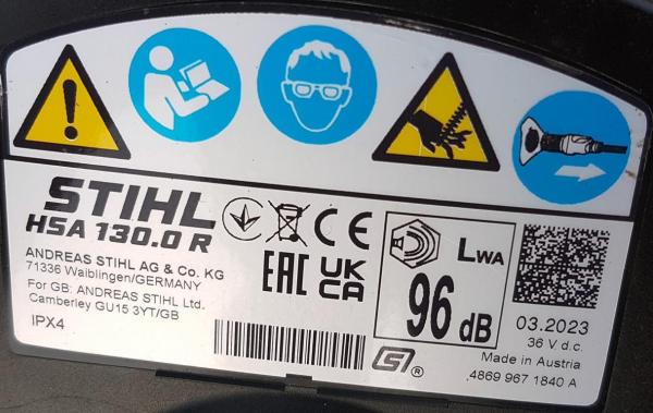 HSA 130 R aus 03/2023 + AR 3000 und AL 301