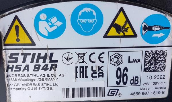 HSA 94 R aus 10/2022 mit AP 300 S und AL 301 NEU + Tragesystem