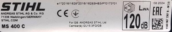 MS 400 C-M aus 08/2024