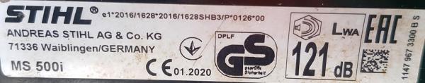 MS 500i aus 01/2020