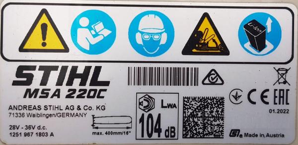 MSA 220 C-B aus 2022 inkl. AP 500 S und AL 301