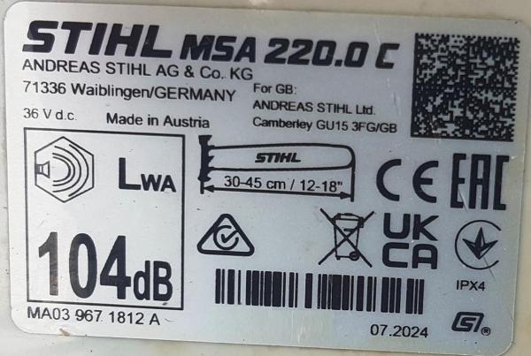 MSA 220 C-B aus 07/2024 inkl. AP 300 S und AL 301 NEU