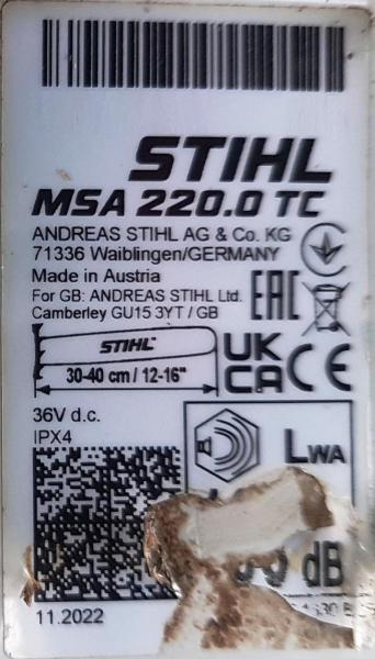 MSA 220 TC-O aus 11/2022 mit AP 300 S und AL 301