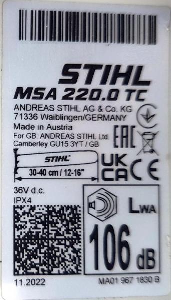MSA 220 TC-O aus 11/2022 mit AP 300 S und AL 301