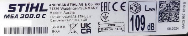 MSA 300 C-O aus 06/2024 mit AP 500 S und AL 301 NEU