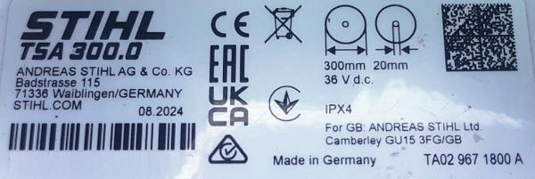 TSA 300 aus 08/2024 mit AP 500 S und AL 301
