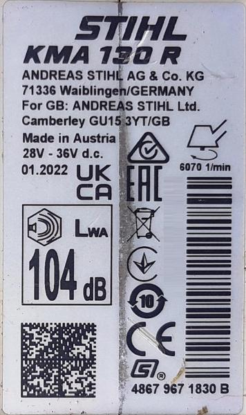 KMA 130 R aus 01/2022