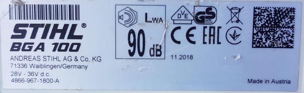 BGA 100 ohne Akku und Ladegerät