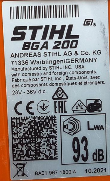 BGA 200 aus 10/2021