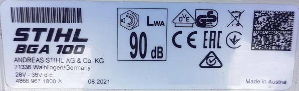 BGA 100 + AP 300 S + AL 301 inkl. Akkutasche mit Anschlussleitung und Doppelschultergurt