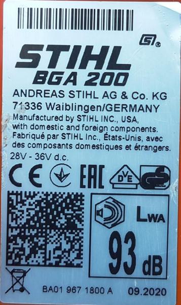 BGA 200 + AP 500 S + AL 301 inkl. Akkutasche mit Anschlussleitung und Doppelschultergurt