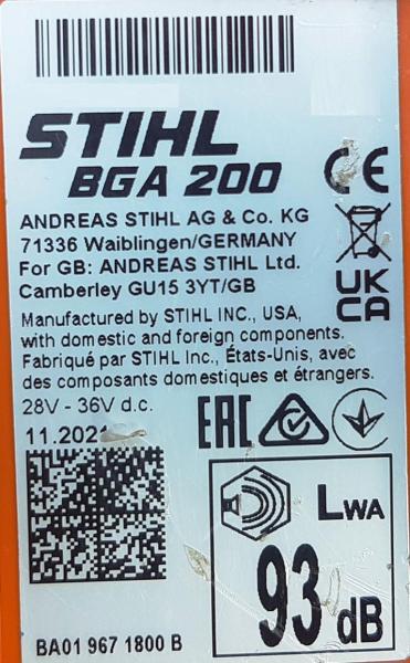 BGA 200 aus 11/2021 + AR 2000 L und AL 301 (NEU)