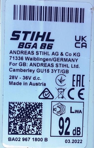 BGA 86 aus 03/2022 mit AP 300 S (NEU) u. AL 301(NEU)