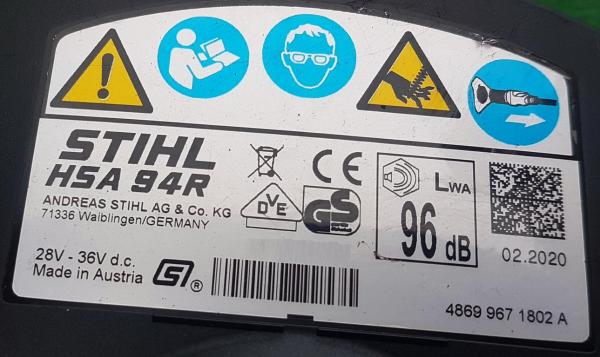 HSA 94 R aus 2020