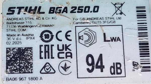 BGA 250 aus 02/2025 inkl. AP 500 S u. AL 301 (NEU)