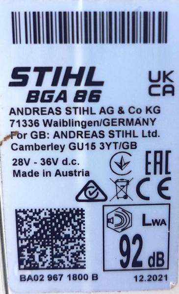 BGA 86 aus 12/2021 mit AP 300 S u. AL 301