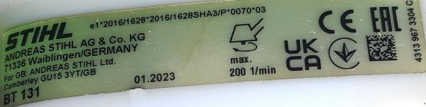 BT 131 aus 2023 inkl. Bohrer nach Wahl