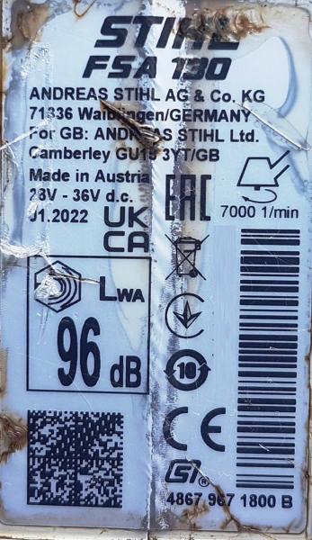FSA 130 + AP 300 S + AL 301 (NEU) mit Doppelschultergurt und Akkutasche mit Anschlussleitung