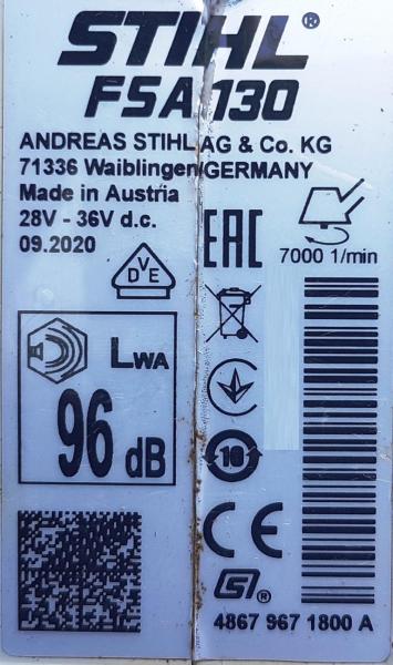 FSA 130 + AP 300 S + AL 301 (NEU) mit Doppelschultergurt und Akkutasche mit Anschlussleitung