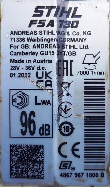 FSA 130 + AP 500 S + AL 301 (NEU) mit Doppelschultergurt und Akkutasche mit Anschlussleitung
