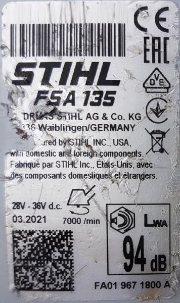 FSA 135 aus 03/2021 mit AR 3000 L und AL 500