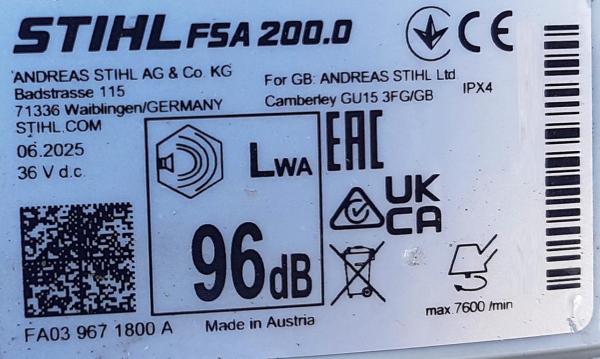 FSA 200 aus 06/2025 mit AR 3000 L u. AL 501