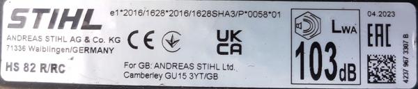 HS 82 R aus 04/2023 mit 75 cm